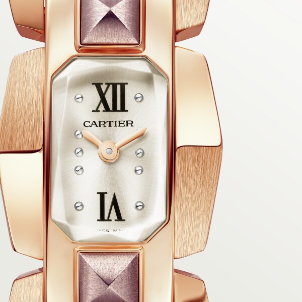 Reloj Clash [Un]limited Tamaño pequeño, movimiento de cuarzo, oro rosa y violeta